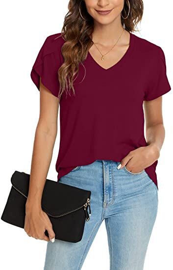 Short-sleeved Cotton T-shirt Women's Bottoming Top