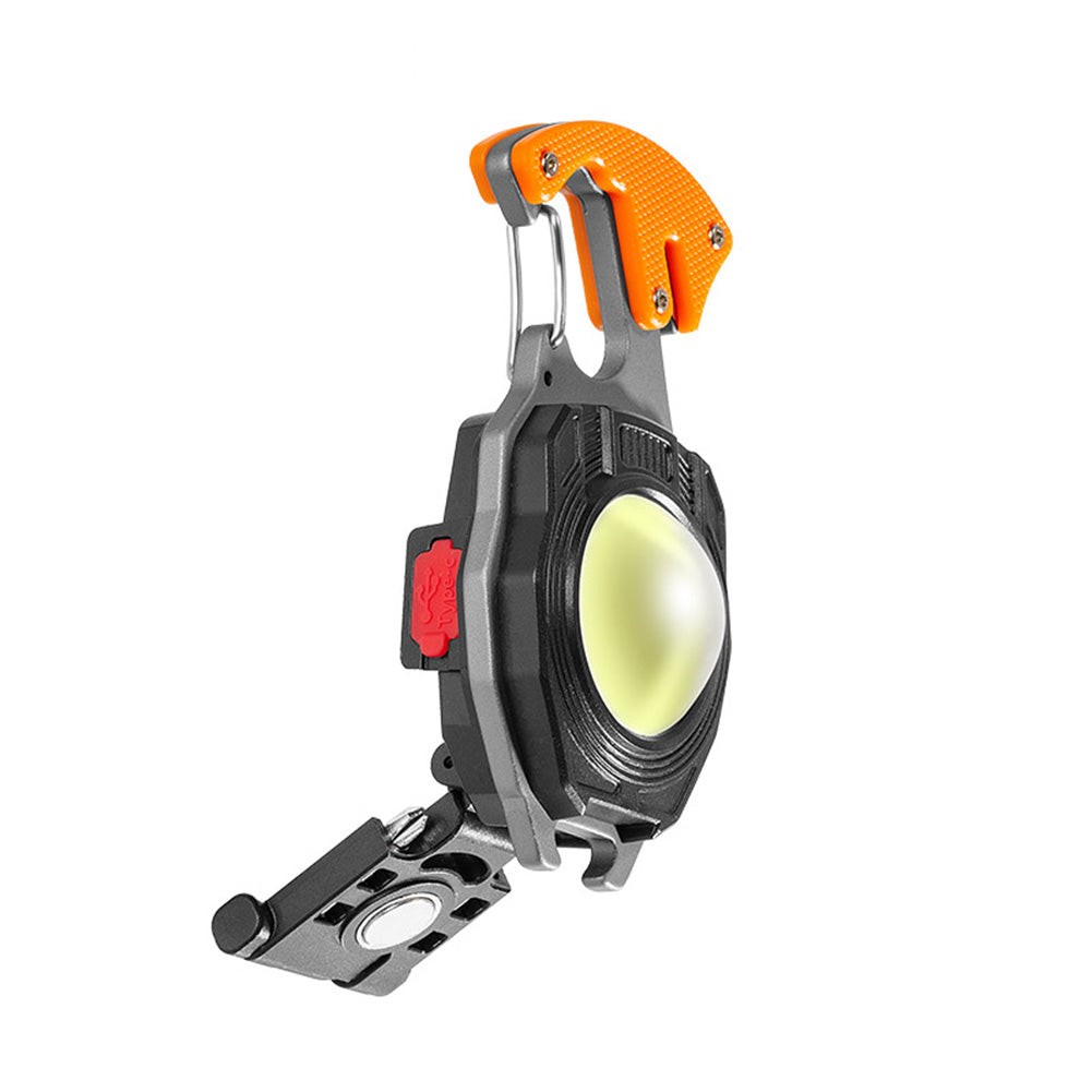 COB Lantern Mutifuction Portable Flashlight Pocket Work Light Outdorr Camping Fishing Climbing LED Light Bottle Opener Hook