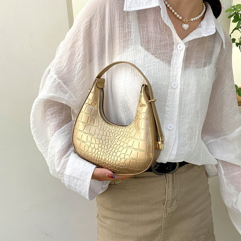 Women's Popular Underarm Bag, High-end, Simple And Elegant Shoulder Handbag