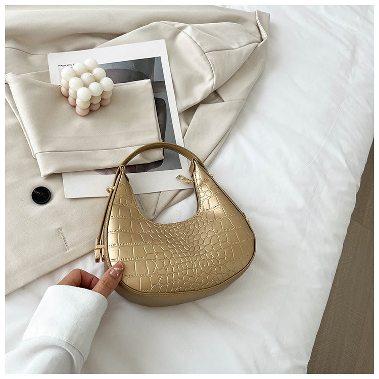 Women's Popular Underarm Bag, High-end, Simple And Elegant Shoulder Handbag