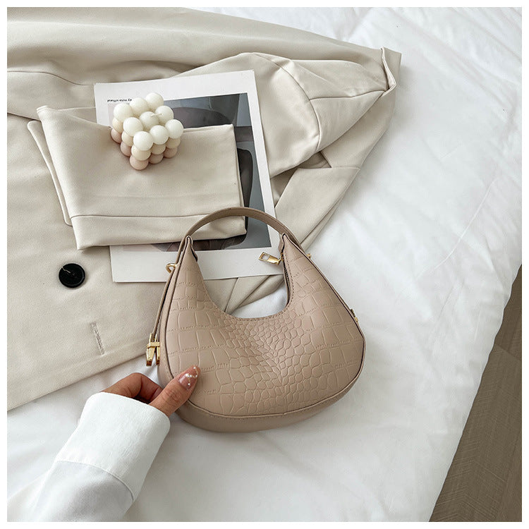 Women's Popular Underarm Bag, High-end, Simple And Elegant Shoulder Handbag
